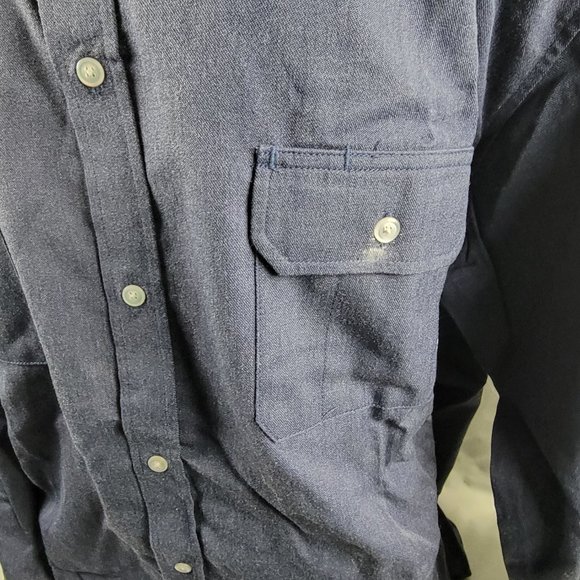 National Safety Apparel Mens Button Front Shirt 4XL Flame Resistant HRC2 A18-04 - Picture 4 of 8